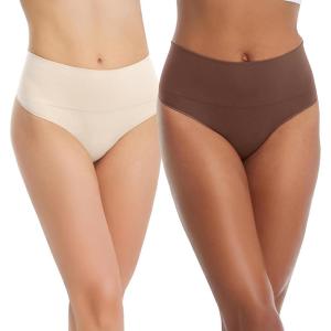 SPANX SPANXshape Everyday Shaping Thong – Core Control Shapewear Underwear – Invisible Under Clothes – Seamless Design-Soft Nude-Naked 4.0-M