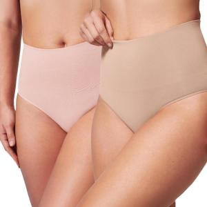 SPANX SPANXshape ExtraOrdinary Brief – Sculpting with Compression – Women’s Shapewear Underwear – Recycled Nylon Fabric Blend-Toasted Oatmeal-Vintage Rose-M