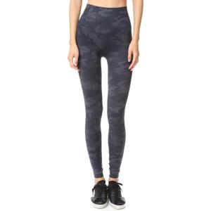 SPANX Seamless Leggings – Comfortable Athletic Wear – Core & Tummy Control for Shaping – Natural Waist Fit(Black Camo)