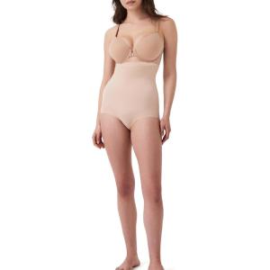 SPANX Women’s Higher Power Panties, Soft Nude, Off White, Tan, 2X