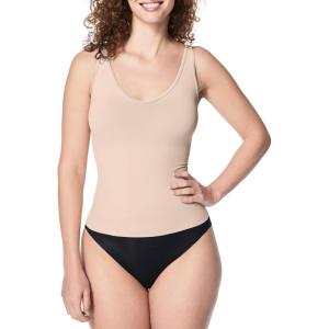 SPANXsculpt Seamless Power Tank – Tank Top Shapewear for Women – V Neck – Soft, Seamless Tank Top(Soft Nude)