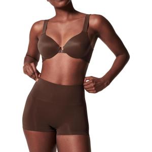 SPANXshape ExtraOrdinary Boyshort – Sculpting Compression – Women’s Shapewear Underwear – Recycled Nylon Fabric Blend(Chestnut Brown)