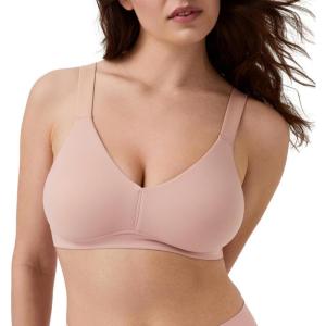 SPANXsmooth Bra-Llelujah! Unlined Bralette – Comfortable Support – Wire-Free Bra – Hosiery Back Smoothing – Dig-Free Straps(Vintage Rose)