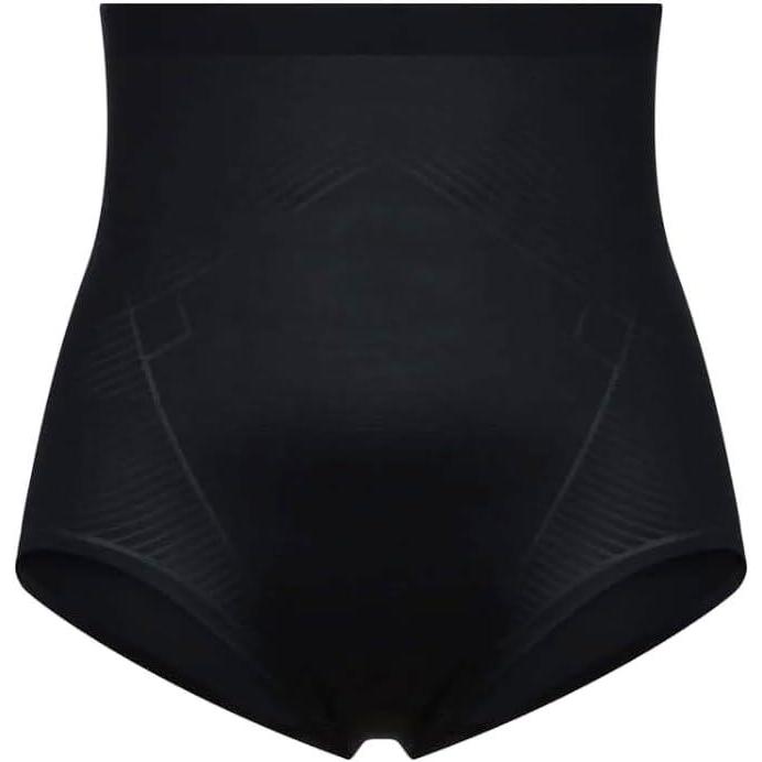 imageSPANX Invisible Shaping HighWaisted Brief with Printed Power Shaping Technology Medium Support Firm Compression US Alpha Small Regular Regular Very Black