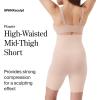 SPANX SPANXsculpt Seamless Power High-Waisted Mid-Thigh Short – Lightweight, All-Day Comfort – Core Control Shapewear – Soft Nude – 1X