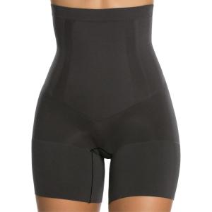 SPANX SPANXsculpt OnCore High-Waisted Mid-Thigh Short – Powerful Sculpting Shapwear for Women – Level 4 Compression – Core Control(Very Black)