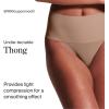 SPANX Supersmooth Undie-tectable Thong for Women, Invisible No-Show Thong Underwear with Comfortable Core Control(Cafe Au Lait)