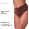 SPANX Supersmooth Undie-tectable Thong for Women, Invisible No-Show Thong Underwear with Comfortable Core Control(Hickory)