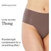 SPANX Supersmooth Undie-tectable Thong for Women, Invisible No-Show Thong Underwear with Comfortable Core Control(Umber Ash)
