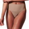 SPANX Supersmooth Undie-tectable Thong for Women, Invisible No-Show Thong Underwear with Comfortable Core Control(Cafe Au Lait)
