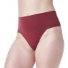 SPANX Supersmooth Undie-tectable Thong for Women, Invisible No-Show Thong Underwear with Comfortable Core Control(Moroccan Red)