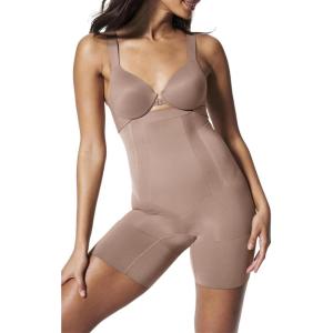 SPANX sculpt OnCore High-Waisted Mid-Thigh Short – Powerful Sculpting Shapwear for Women – Level 4 Compression – Core Control(Cafe Au Lait)