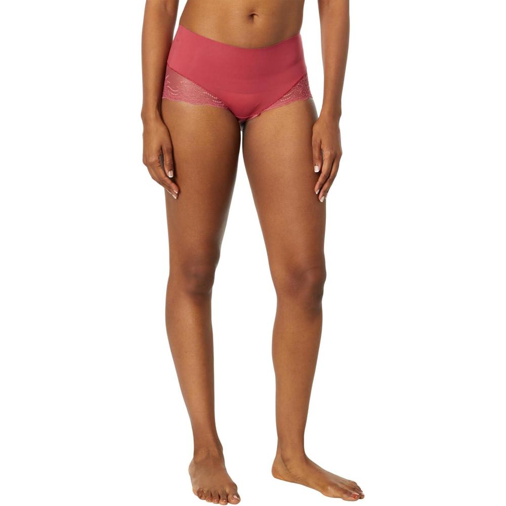 imageSPANX smooth Undietectable Lace HiHipster Core Control Comfortable Lace Shapewear Underwear No Visible Panty LinesWild Rose