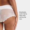 SPANX smooth Undie-tectable Lace Hi-Hipster – Core Control – Comfortable Lace Shapewear Underwear – No Visible Panty Lines(Powder)