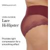 SPANX smooth Undie-tectable Lace Hi-Hipster – Core Control – Comfortable Lace Shapewear Underwear – No Visible Panty Lines(Sangria)