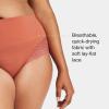 SPANX smooth Undie-tectable Lace Hi-Hipster – Core Control – Comfortable Lace Shapewear Underwear – No Visible Panty Lines(Sedona)