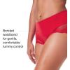 SPANX smooth Undie-tectable Lace Hi-Hipster – Core Control – Comfortable Lace Shapewear Underwear – No Visible Panty Lines(Spanx Red)
