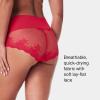 SPANX smooth Undie-tectable Lace Hi-Hipster – Core Control – Comfortable Lace Shapewear Underwear – No Visible Panty Lines(Spanx Red)