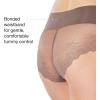 SPANX smooth Undie-tectable Lace Hi-Hipster – Core Control – Comfortable Lace Shapewear Underwear – No Visible Panty Lines(Umber Ash)