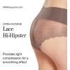 SPANX smooth Undie-tectable Lace Hi-Hipster – Core Control – Comfortable Lace Shapewear Underwear – No Visible Panty Lines(Umber Ash)
