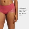 SPANX smooth Undie-tectable Lace Hi-Hipster – Core Control – Comfortable Lace Shapewear Underwear – No Visible Panty Lines(Wild Rose)