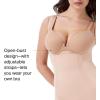 SPANX sculpt OnCore Open-Bust Mid-Thigh Bodysuit – Powerful Compression – Comfortable Shapewear – Adjustable Straps(Soft Nude)