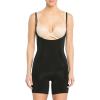 SPANX sculpt OnCore Open-Bust Mid-Thigh Bodysuit – Powerful Compression – Comfortable Shapewear – Adjustable Straps(Very Black)