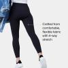 SPANX Seamless Leggings – High-Waist Fit – Athletic Wear for Women – Core Control for Shaping – Soft Nylon-Elastane Blend(Very Black)