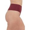 SPANX Supersmooth Undie-tectable Thong for Women, Invisible No-Show Thong Underwear with Comfortable Core Control(Sangria)