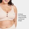 Low Profile Wireless Minimizer Bra(Champagne Beige)