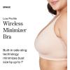 Low Profile Wireless Minimizer Bra(Champagne Beige)