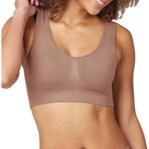 SPANX Breast of Both Worlds Reversible Comfort Bra – Wireless, Seamless Bra – Reversible Design – Wire-Free Comfort(Cafe Au Lait/Chestnut Brown)